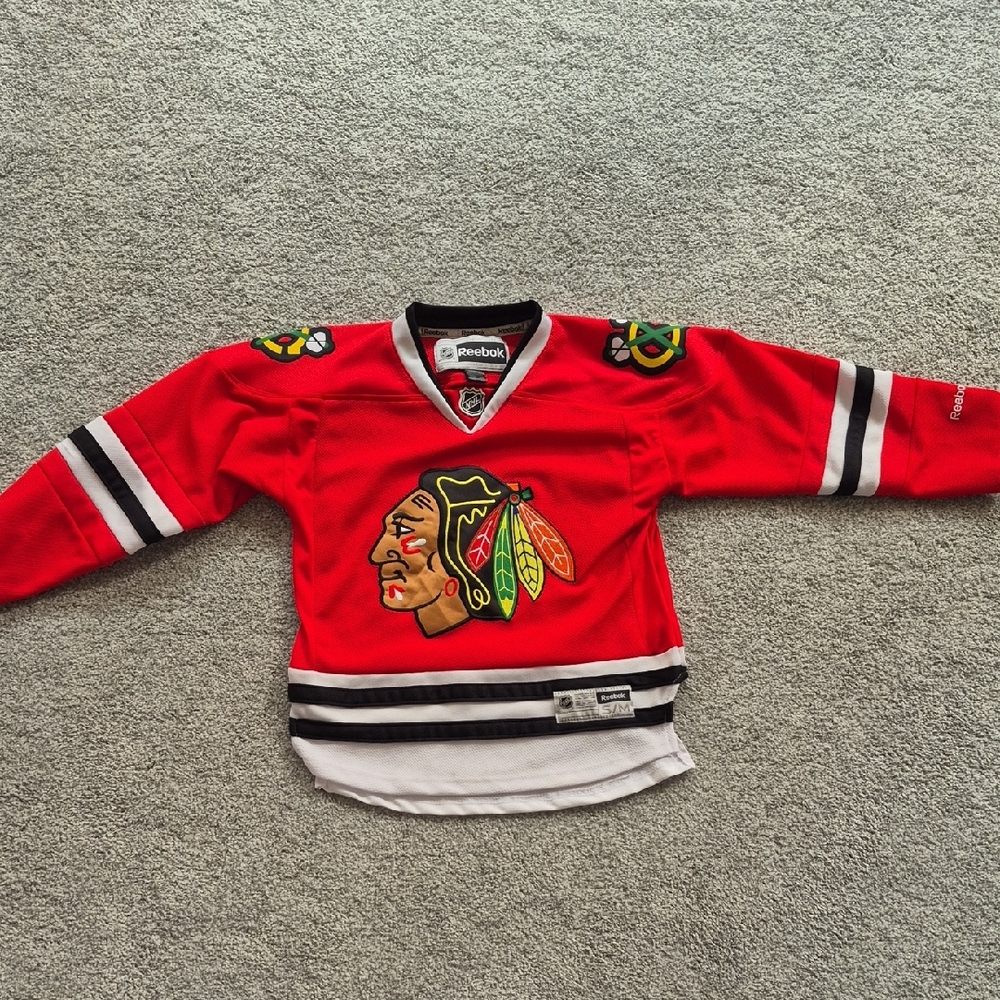 Chicago Blackhawks Reebok Youth Small Jersey - Blank